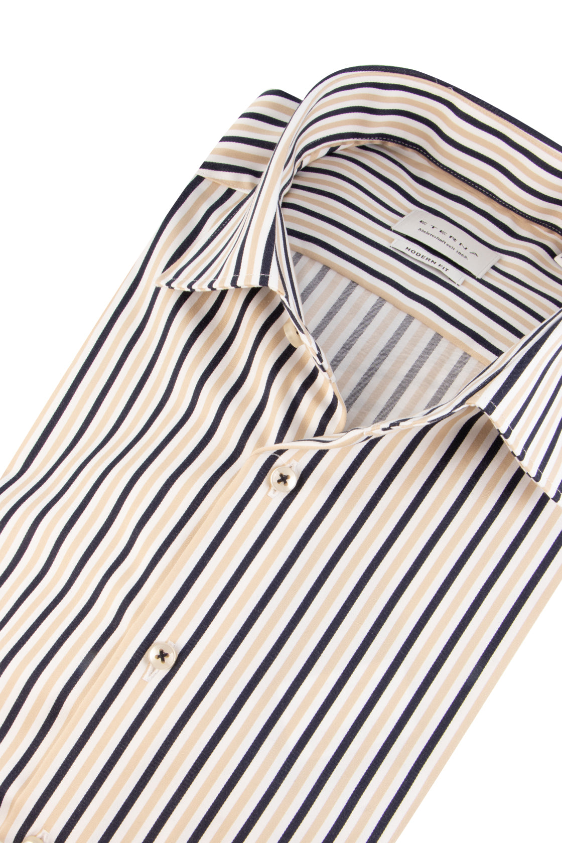 Eterna X18K Modern Fit Business Shirt Tan