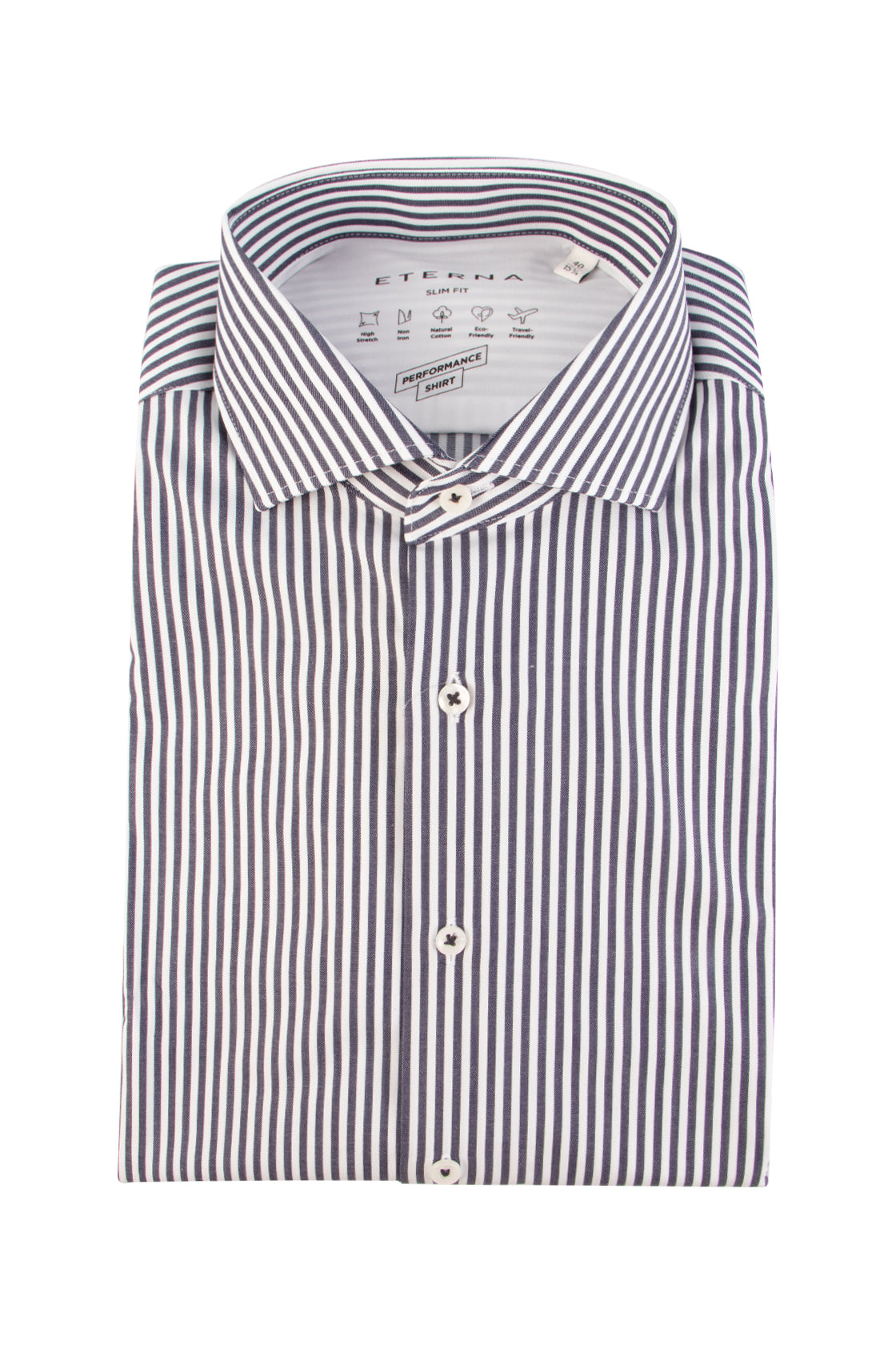 Eterna F182 Slim Fit Business Shirt Navy