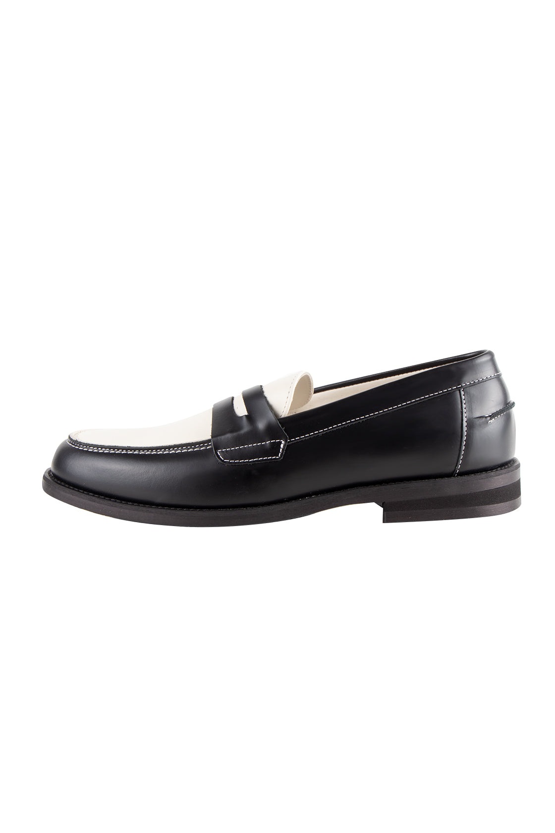 Duke + Dexter Wilde Penny Loafer Blk/Off Wht