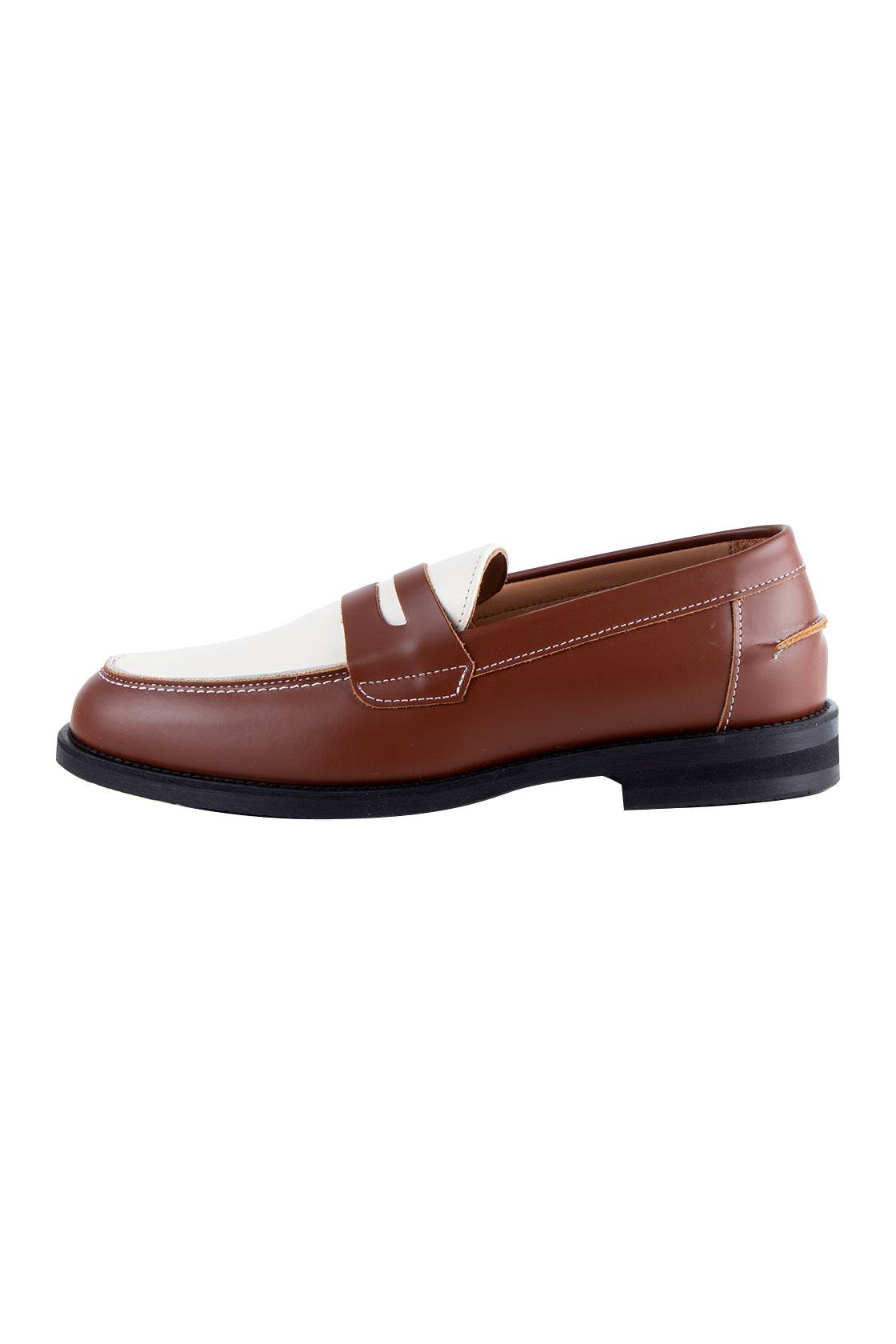 Duke + Dexter Wilde Penny Loafer Brn/Off Wht