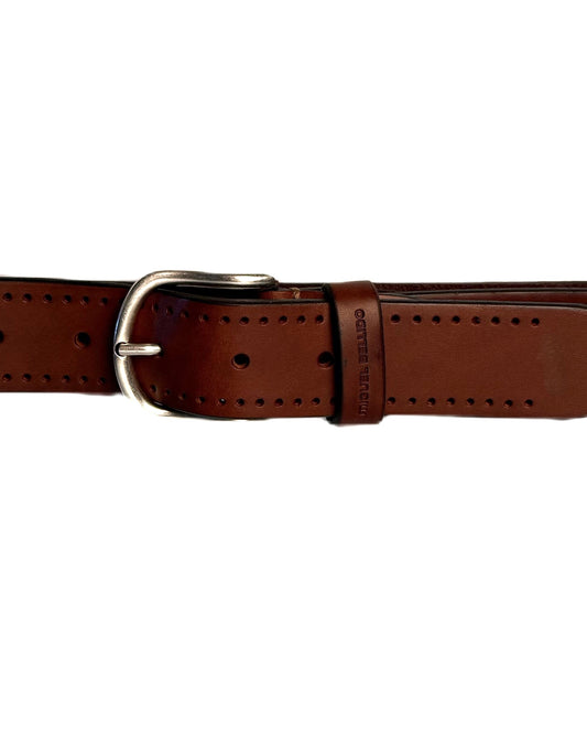 Miguel Bellido Leather Belt Light Brown