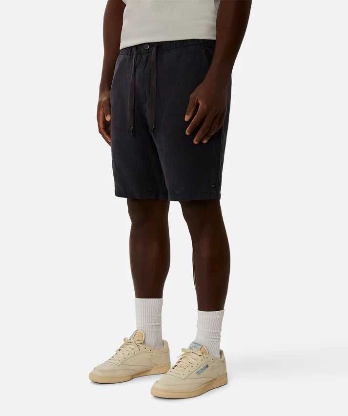 Industrie The Baller Linen Short Dk Navy