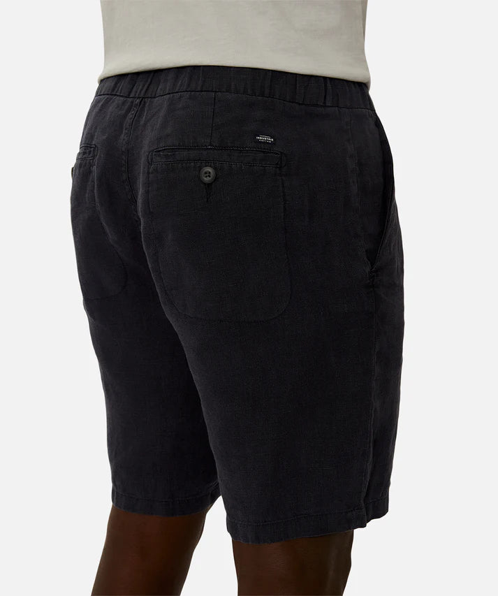 Industrie The Baller Linen Short Dk Navy