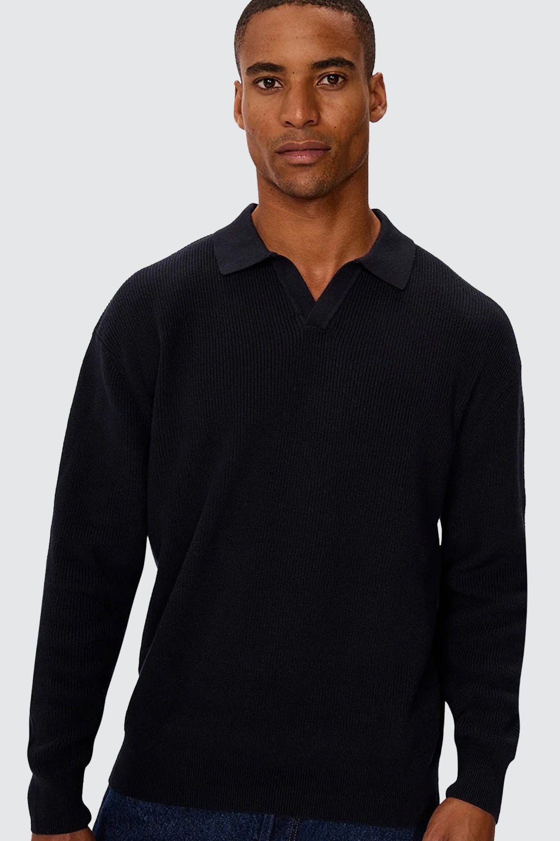 Industrie New England Polo Knit Navy