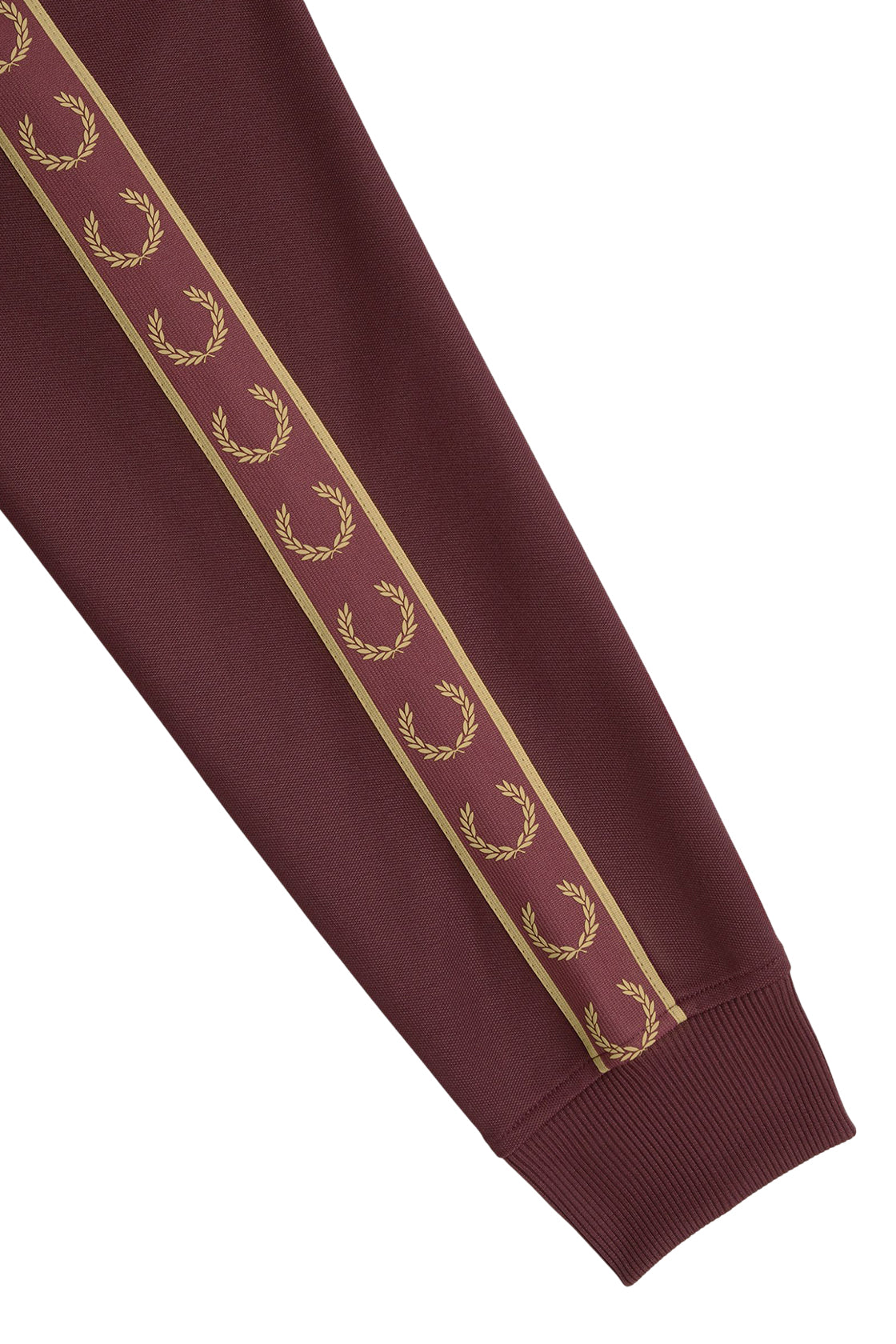Fred Perry Contrast Tape Track Jacket Oxblood/Champagne