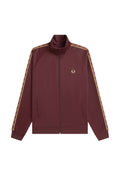 Fred Perry Contrast Tape Track Jacket Oxblood/Champagne