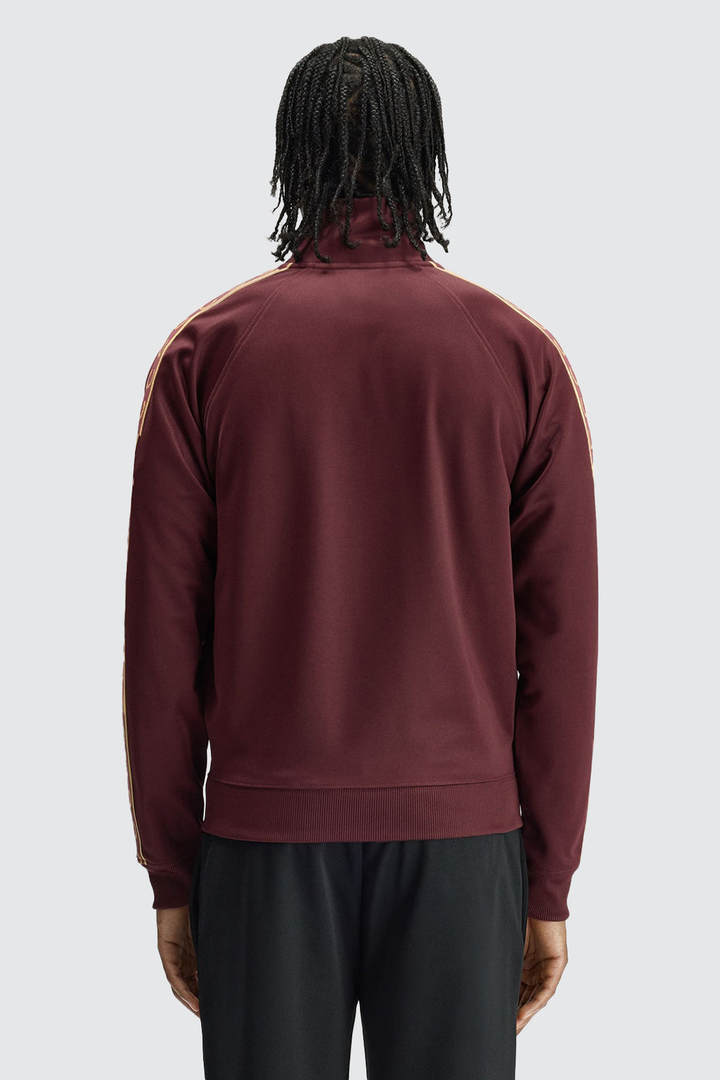 Fred Perry Contrast Tape Track Jacket Oxblood/Champagne