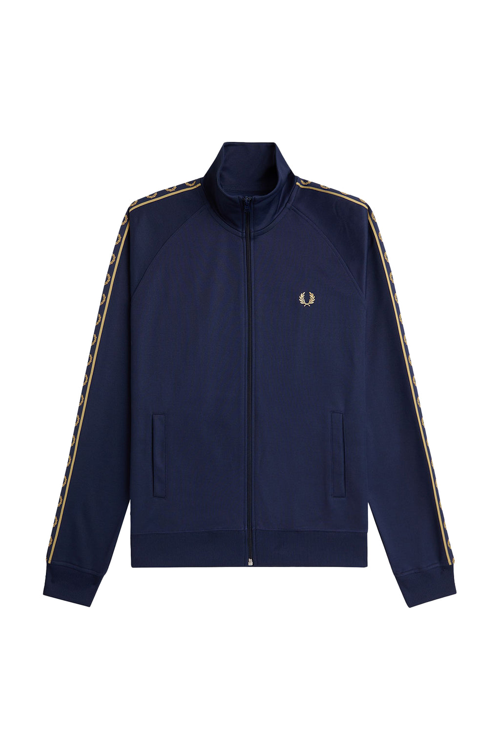 Fred Perry Contrast Tape Track Jacket Tennis Blue/Champagne