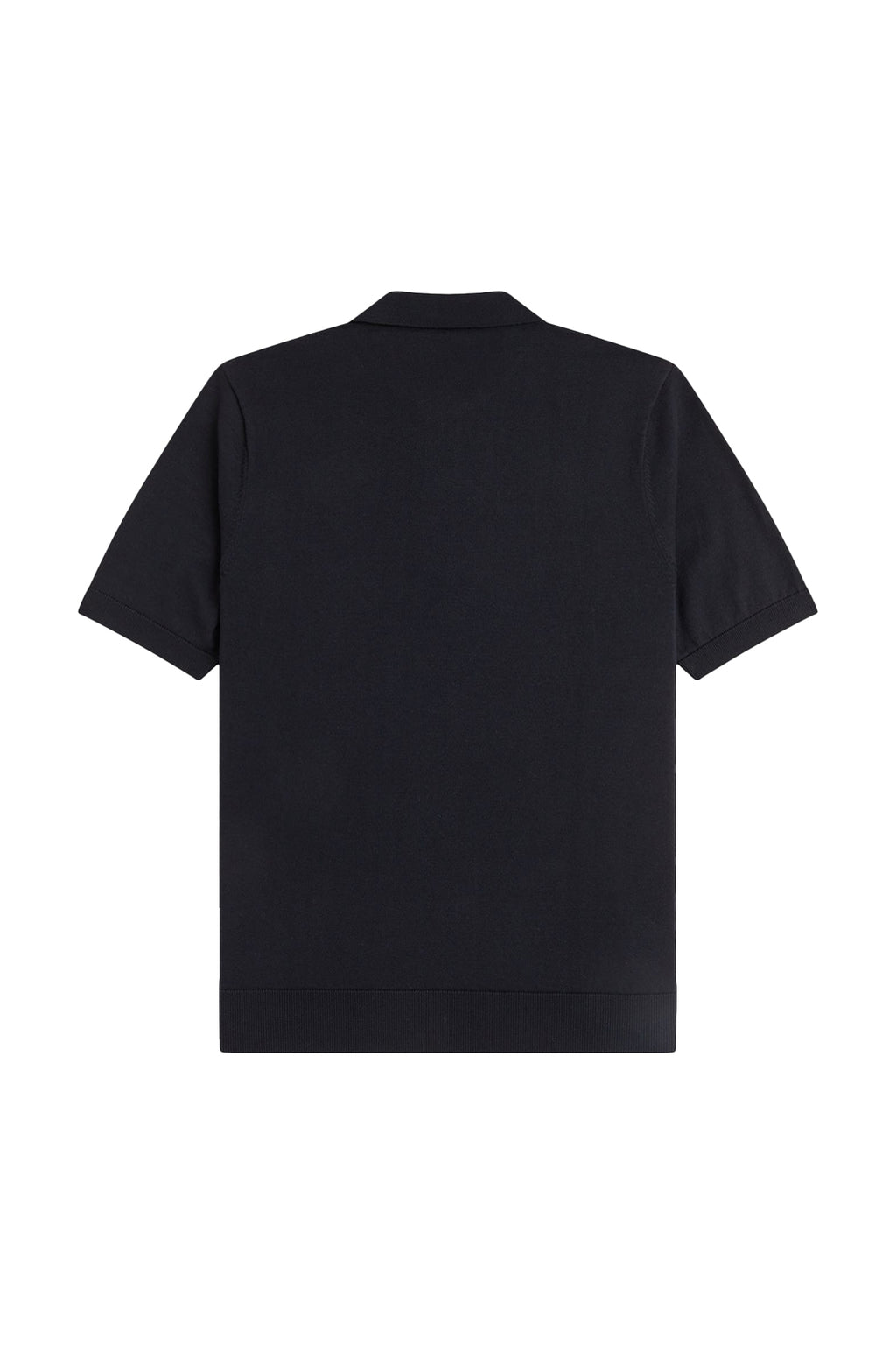Fred Perry Argyle Knitted Polo Black