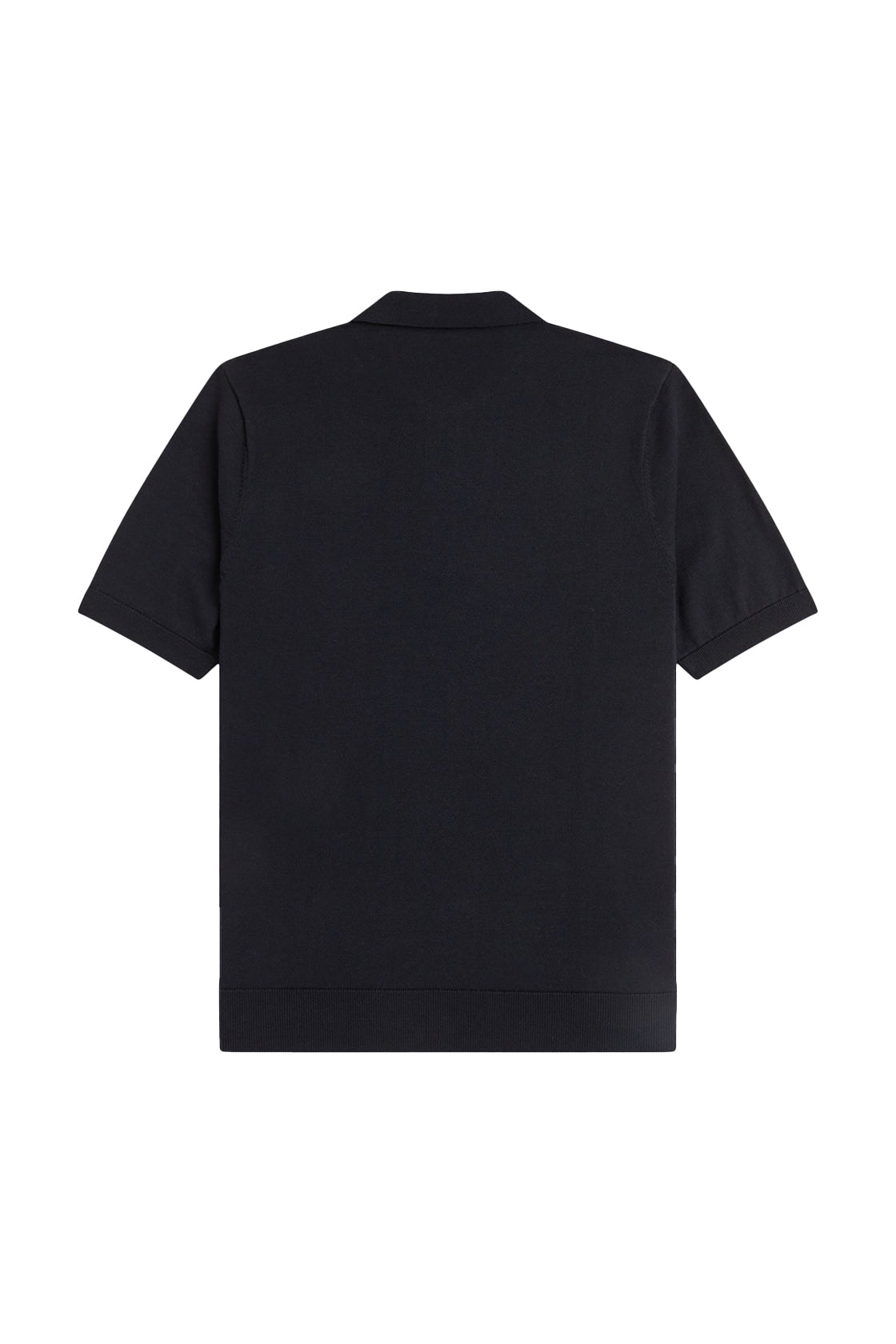 Fred Perry Argyle Knitted Polo Black