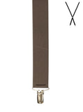 Buckle X-Back Plain Braces Khaki