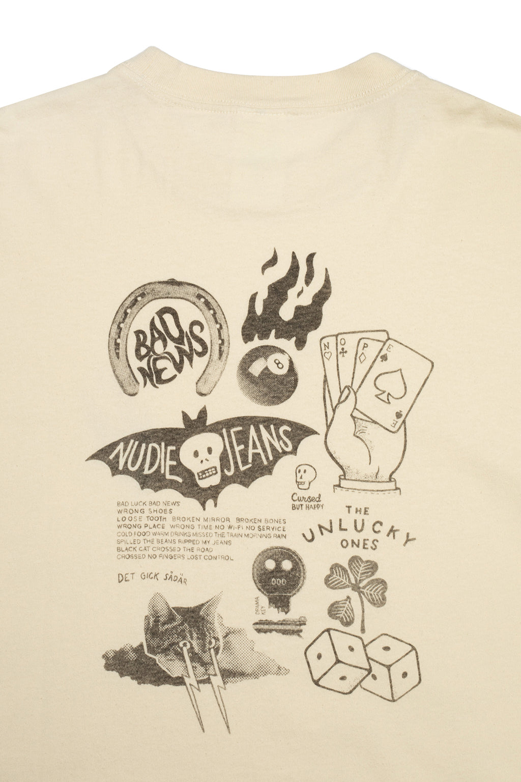 Nudie Jeans Koffe Fails T-Shirt Ecru