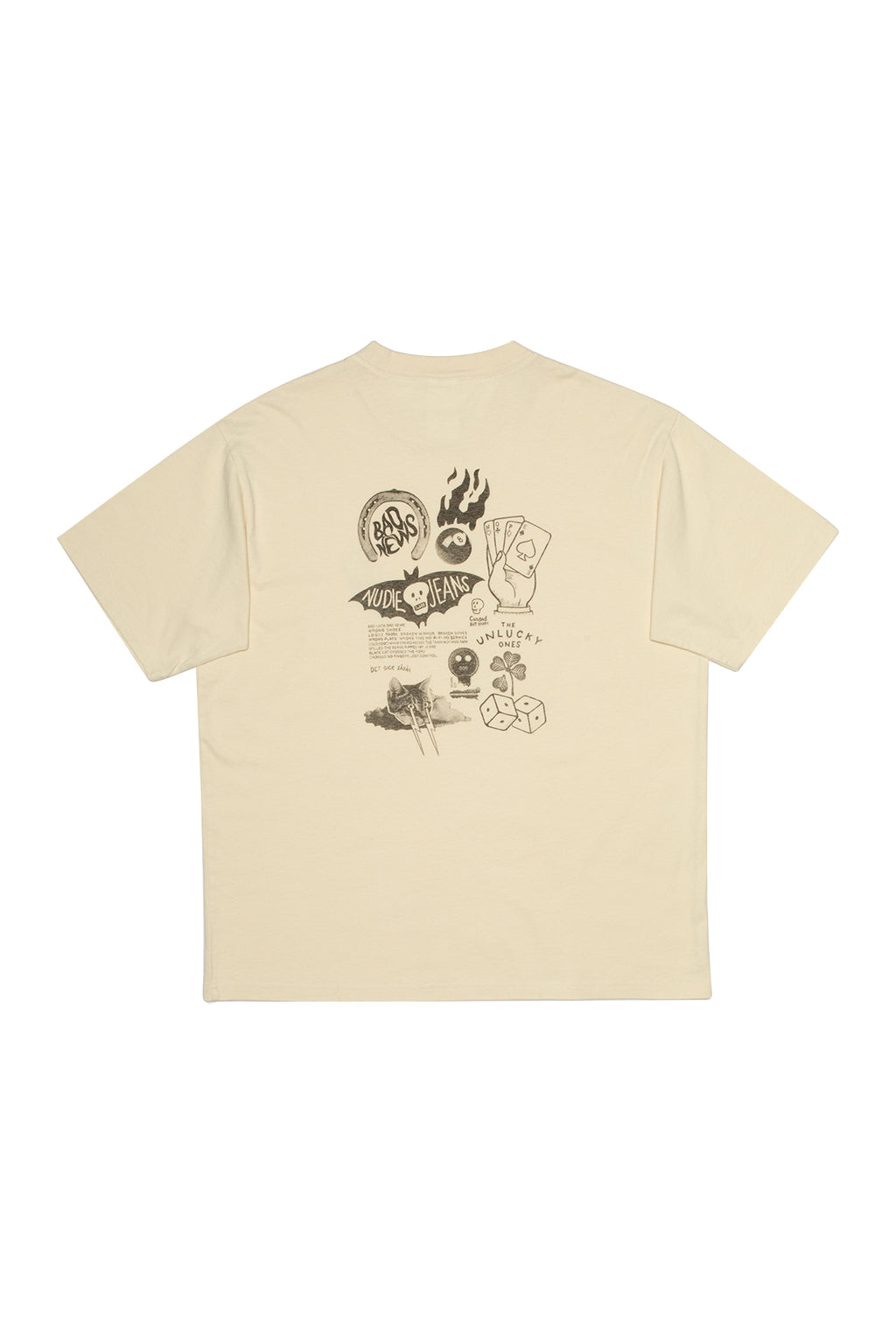 Nudie Jeans Koffe Fails T-Shirt Ecru