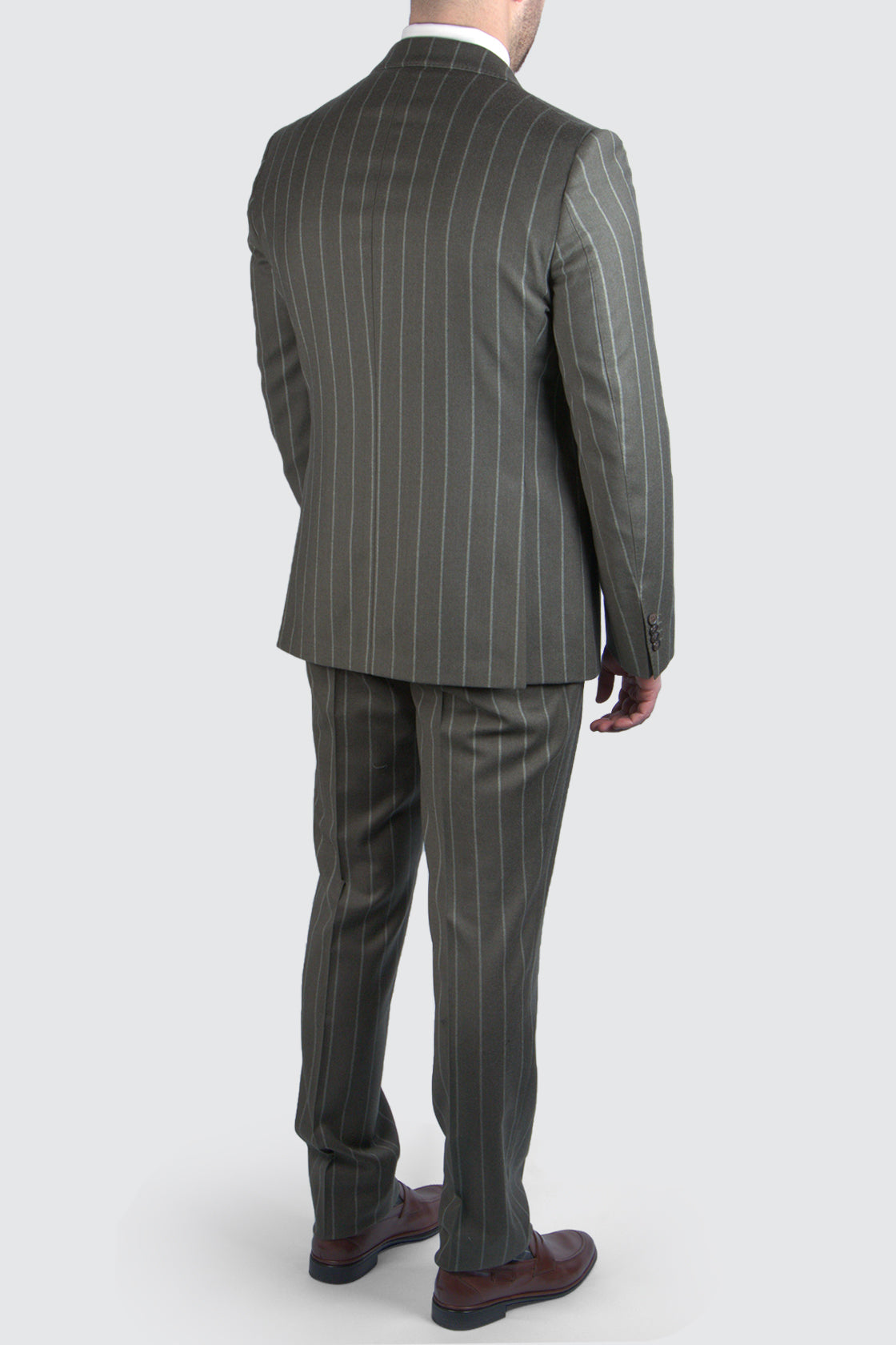 L.B.M. 1911 Pinstripe 2btn Suit Mid Green