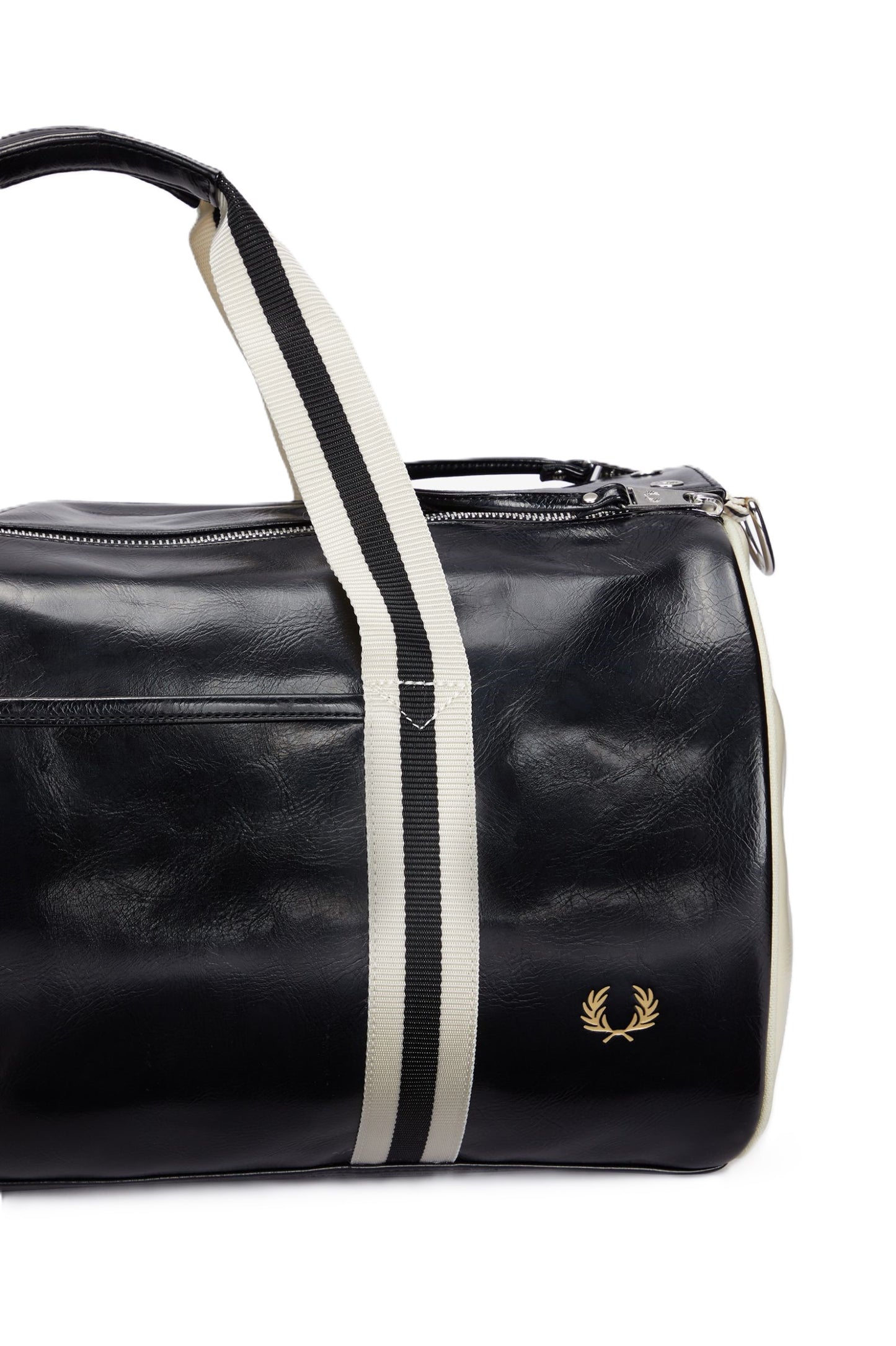 Fred Perry Classic Barrel Bag Black/Ecru