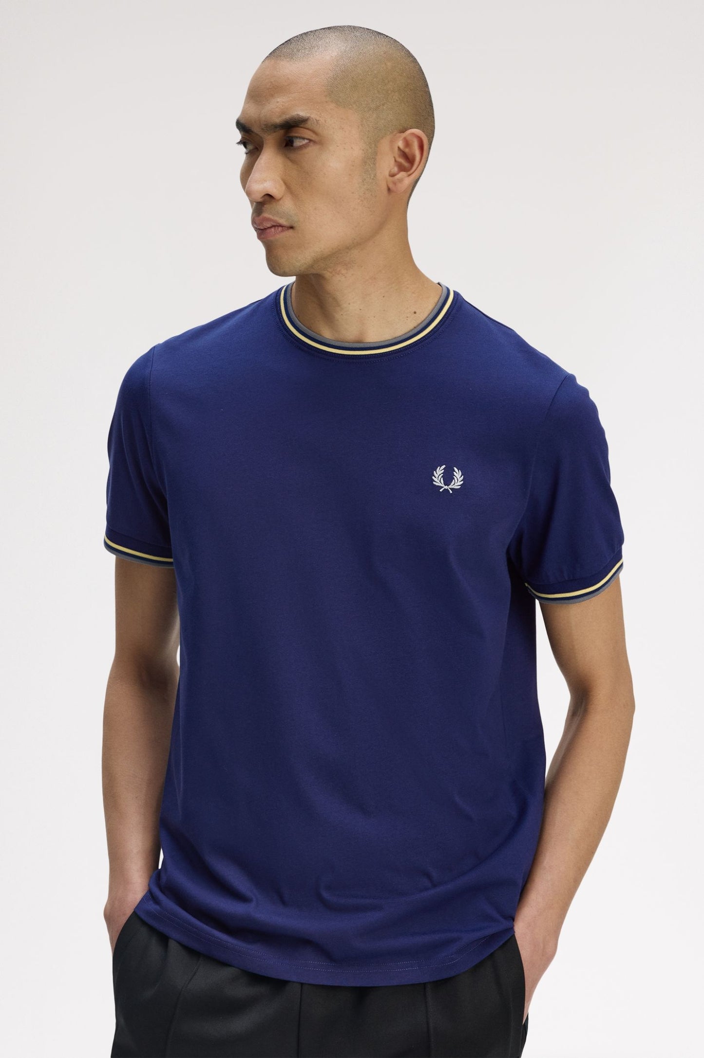 Fred Perry SS Twin Tipped Tee French Navy