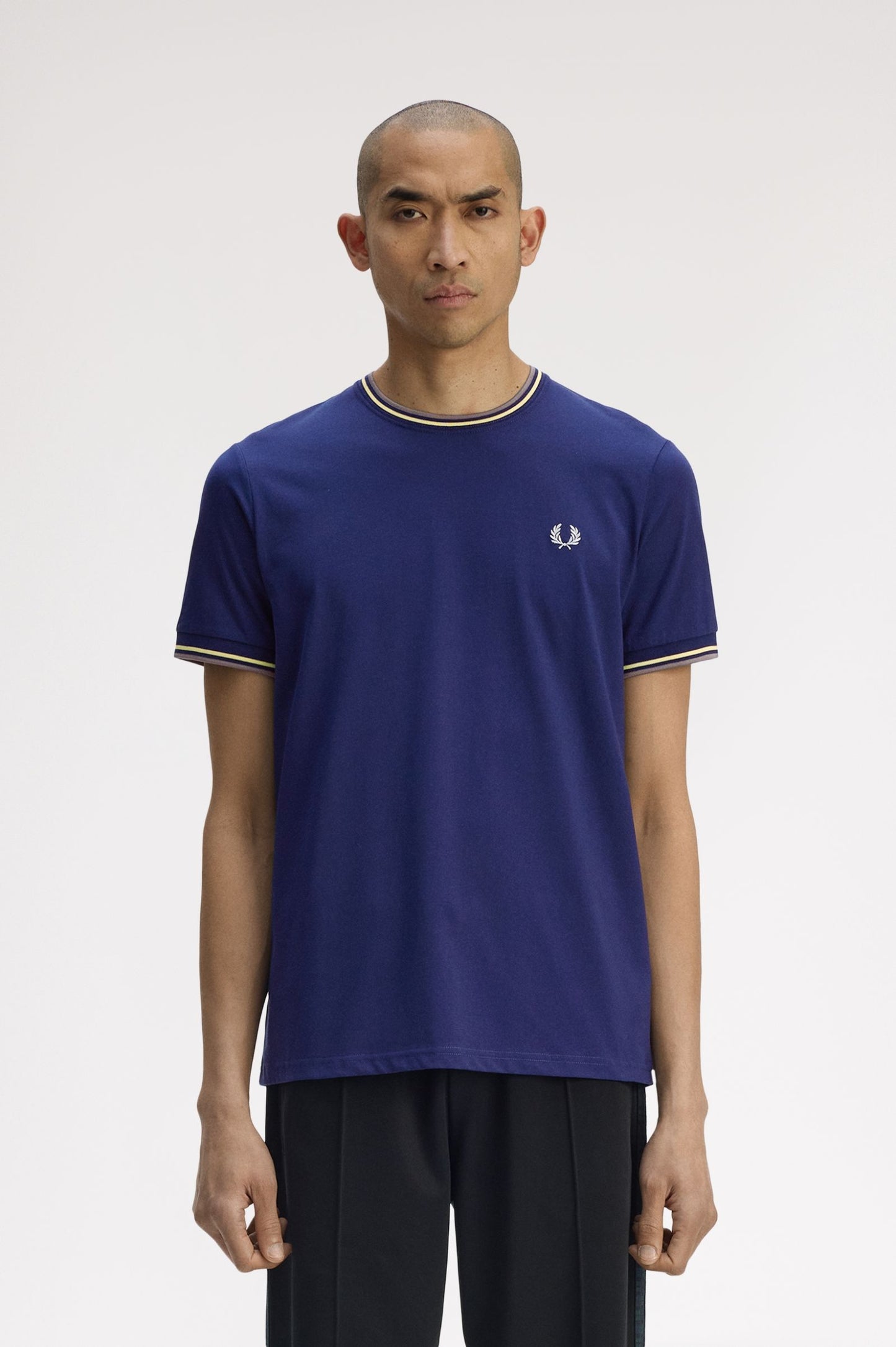 Fred Perry SS Twin Tipped Tee French Navy