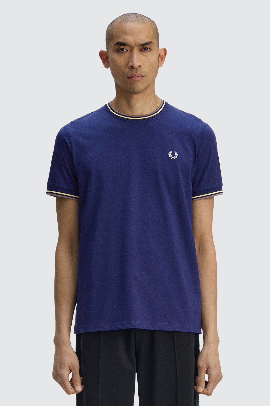 Fred Perry SS Twin Tipped Tee French Navy