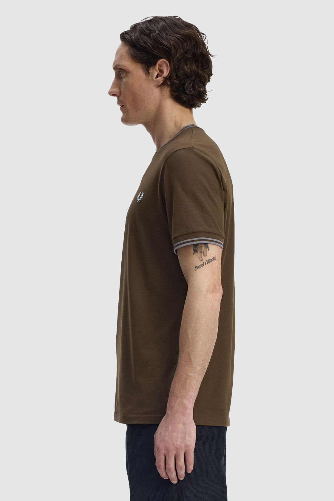 Fred Perry SS Twin Tipped Tee Tobacco
