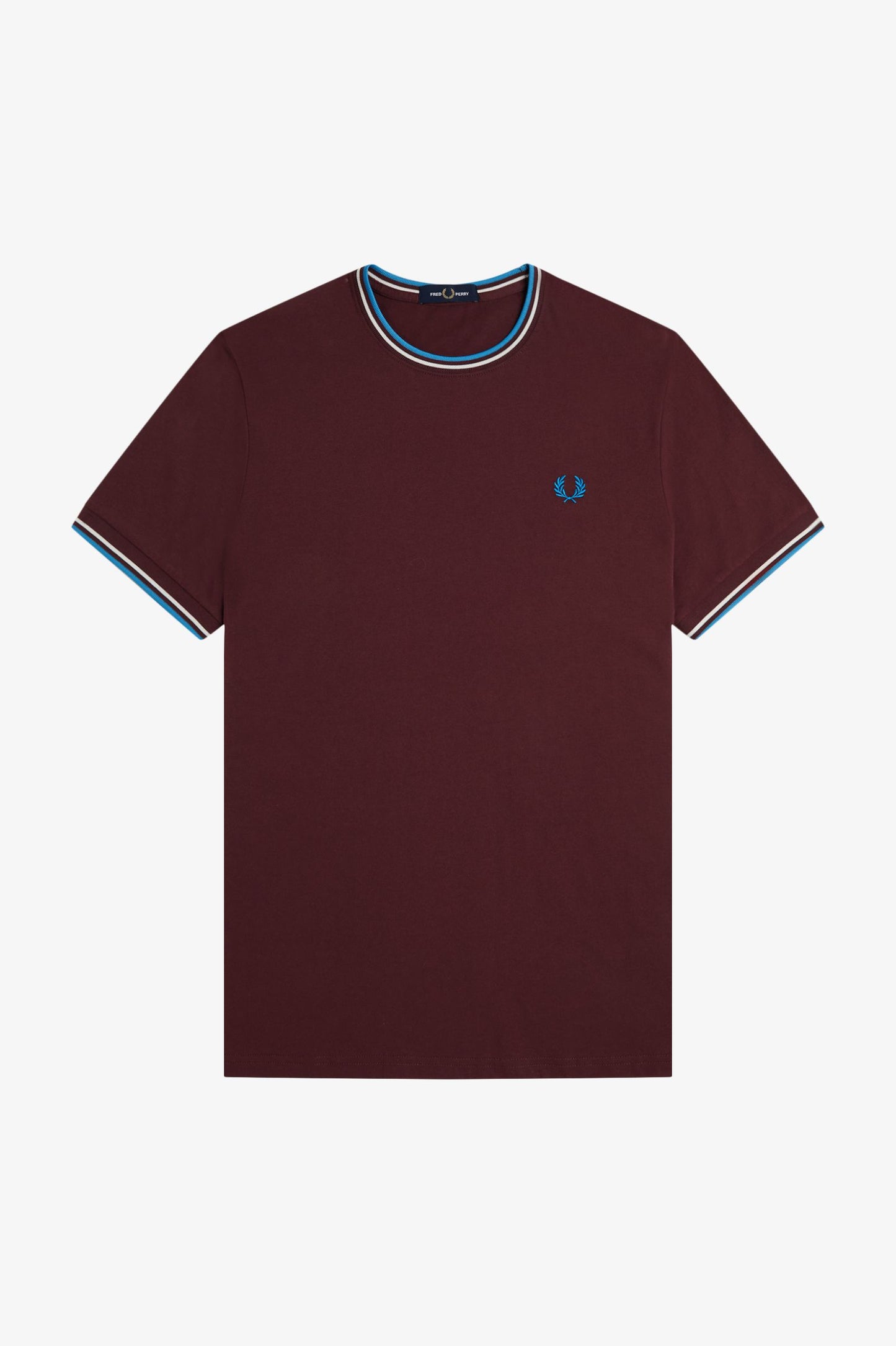 Fred Perry SS Twin Tipped Tee Oxblood