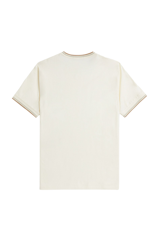 Fred Perry Twin Tipped SS Tee Ecru/Honeycomb