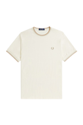 Fred Perry Twin Tipped SS Tee Ecru/Honeycomb