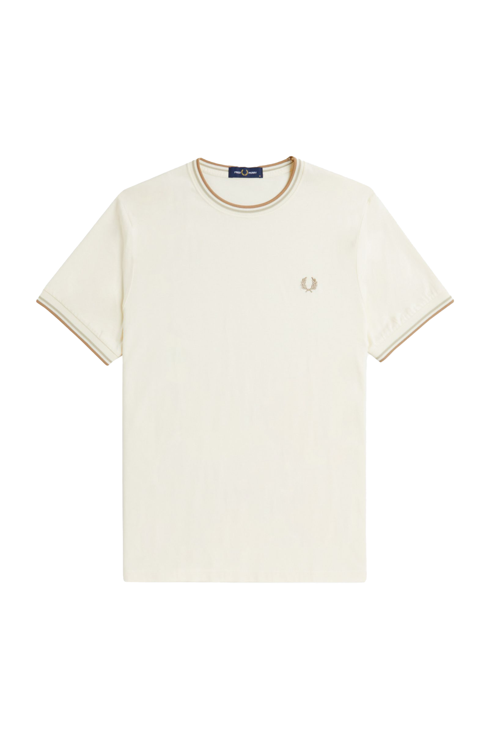 Fred Perry Twin Tipped SS Tee Ecru/Honeycomb