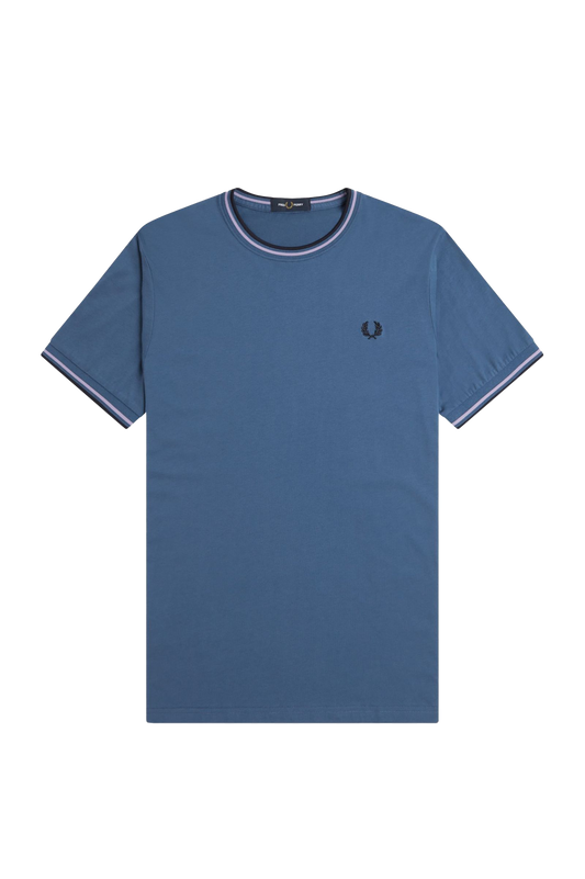 Fred Perry Twin Tipped SS Tee Midnight/Violet