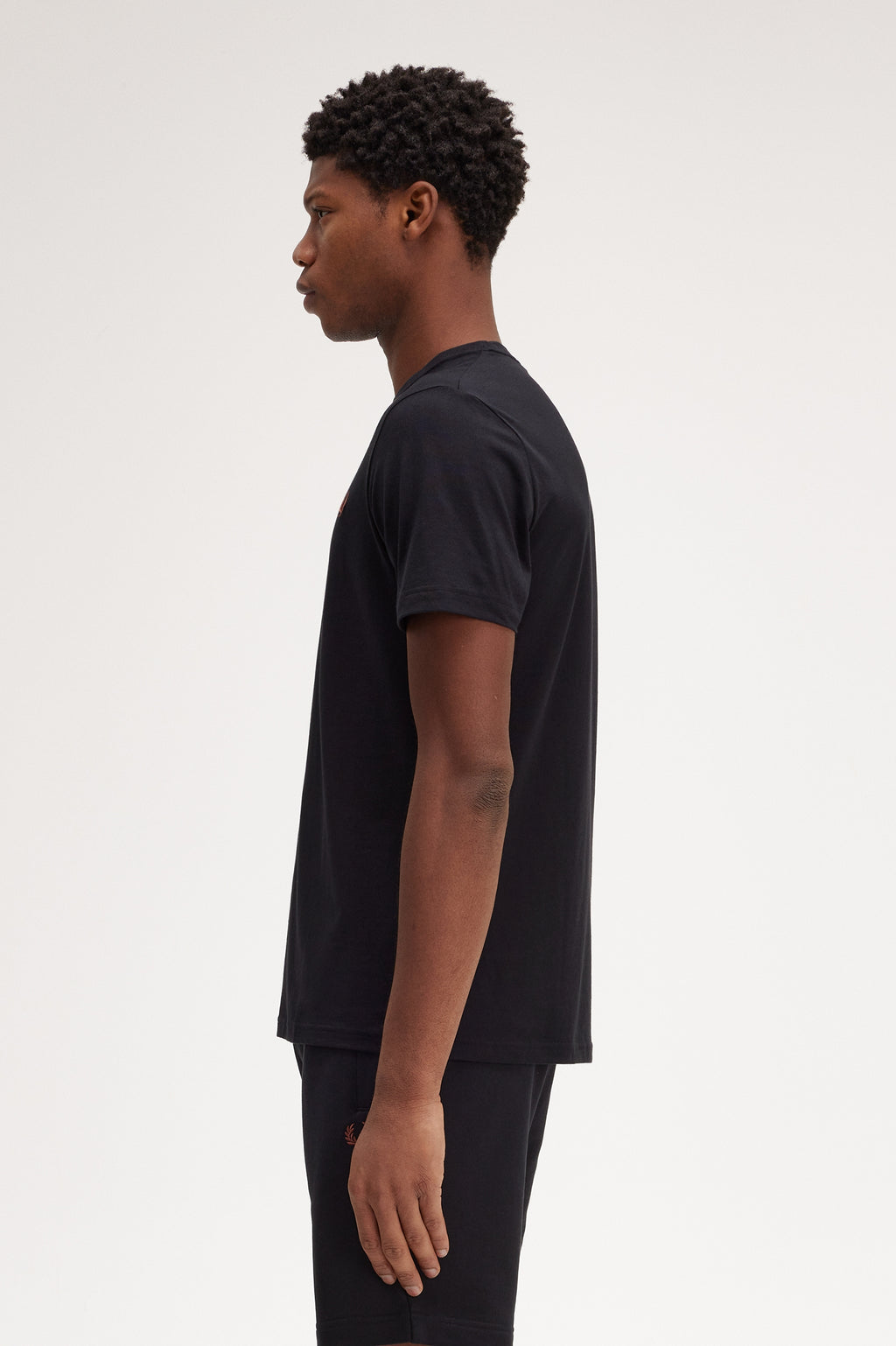 Fred Perry Plain CN T-Shirt Black/Brown
