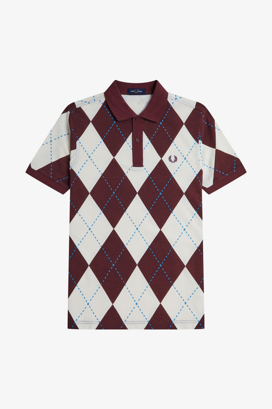 Fred Perry Argyle Polo Ecru