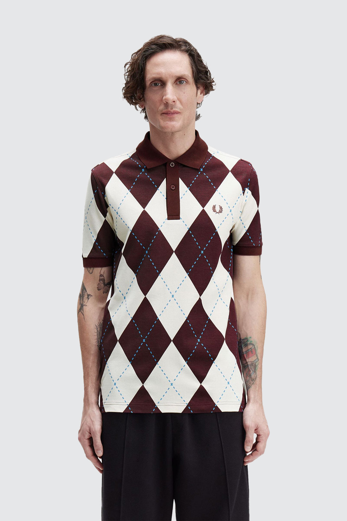 Fred Perry Argyle Polo Ecru