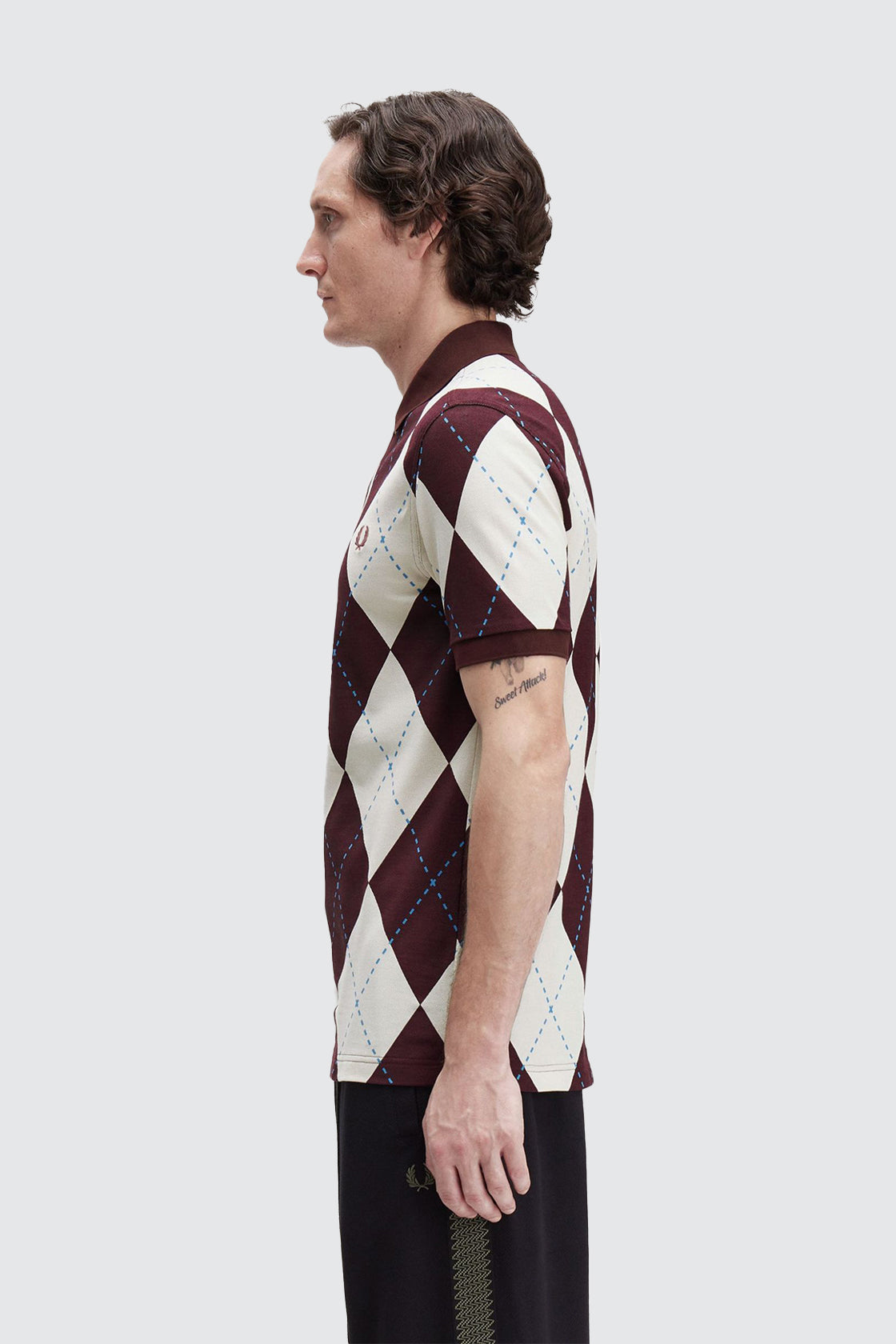 Fred Perry Argyle Polo Ecru