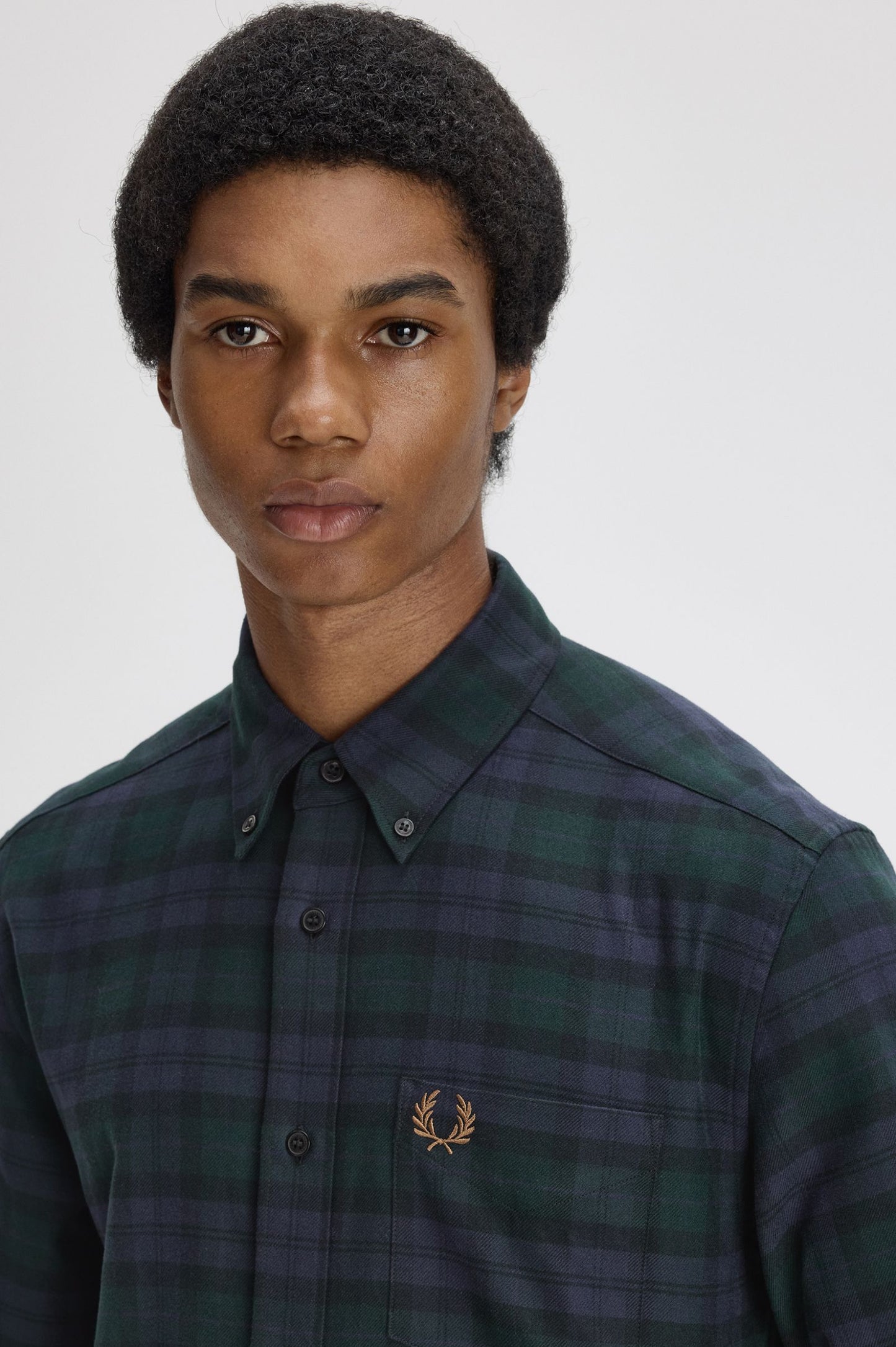 Fred Perry LS Shirt Black Watch