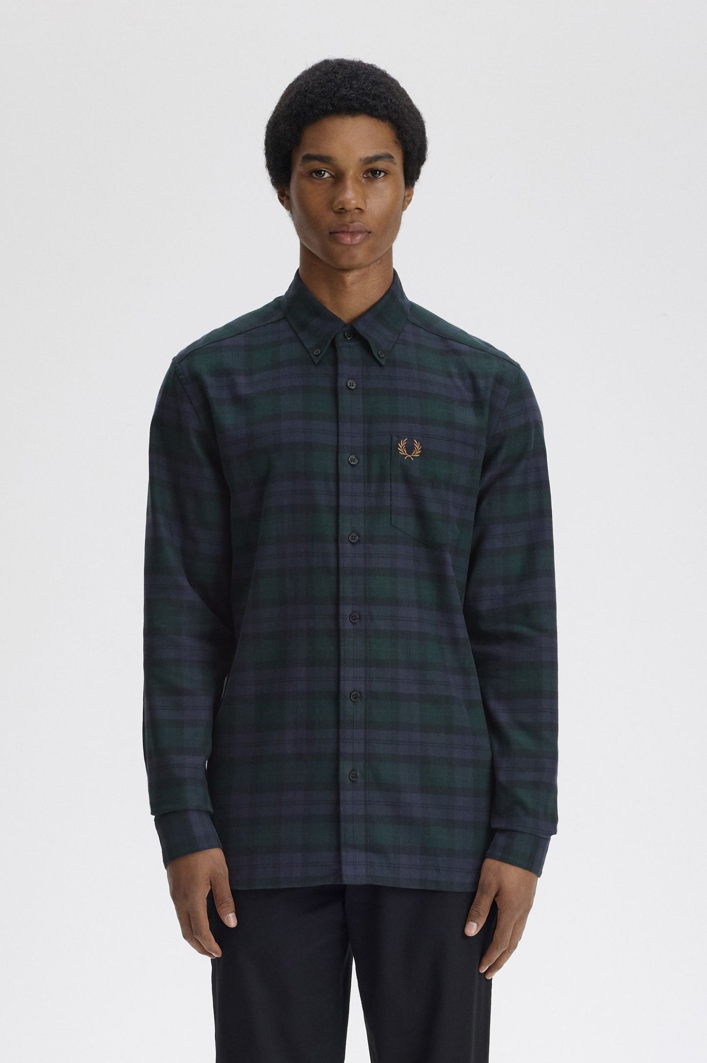 Fred Perry LS Shirt Black Watch