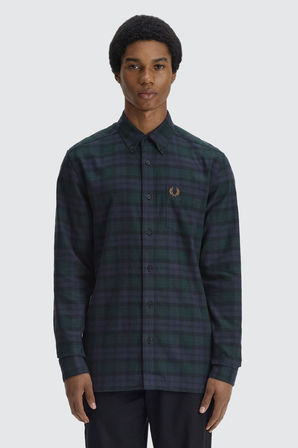 Fred Perry LS Shirt Black Watch