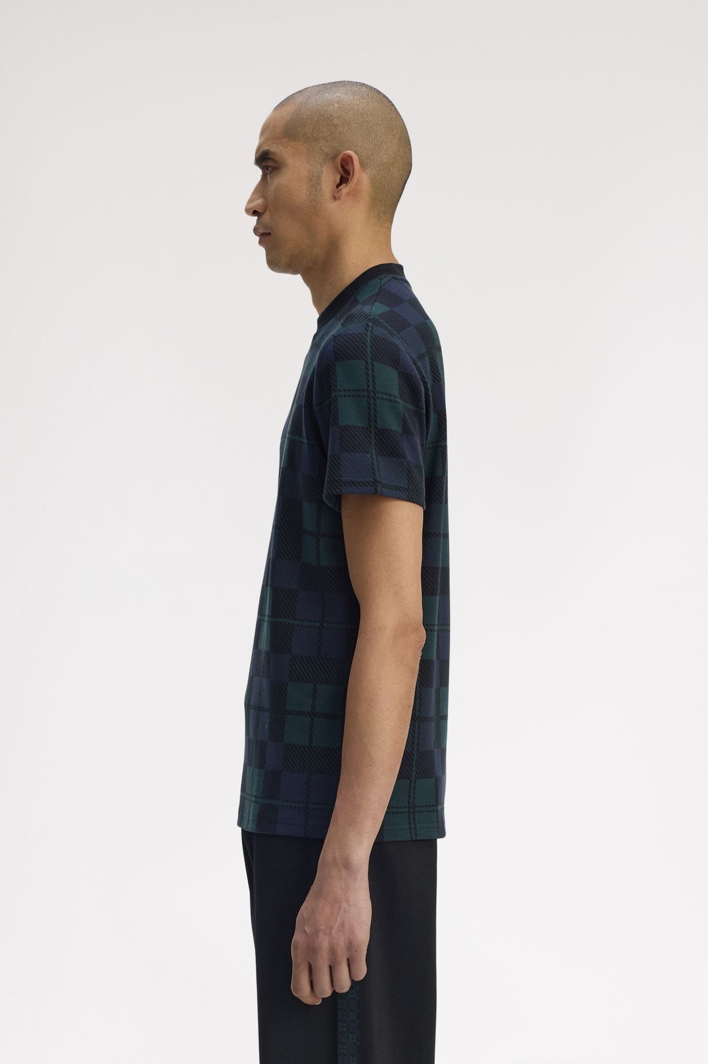 Fred Perry SS Jacquard Tee Black Watch
