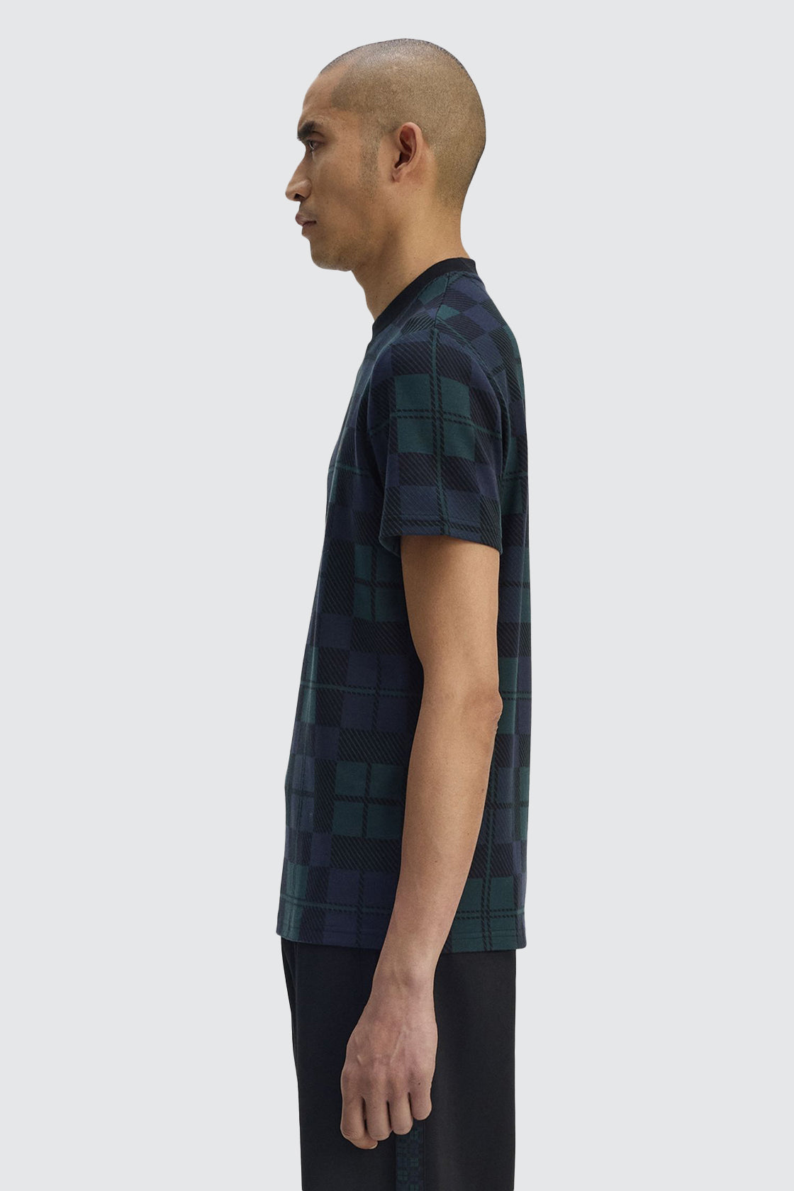 Fred Perry SS Jacquard Tee Black Watch