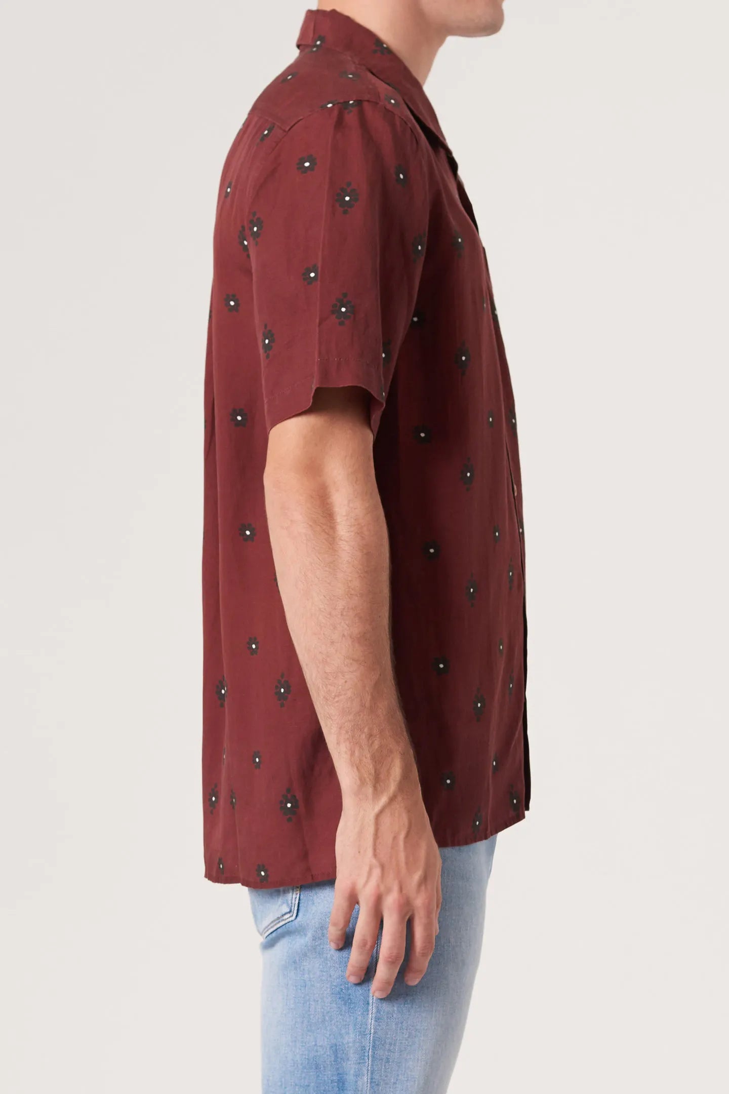 Neuw Curtis SS Knotted Shirt Oxblood