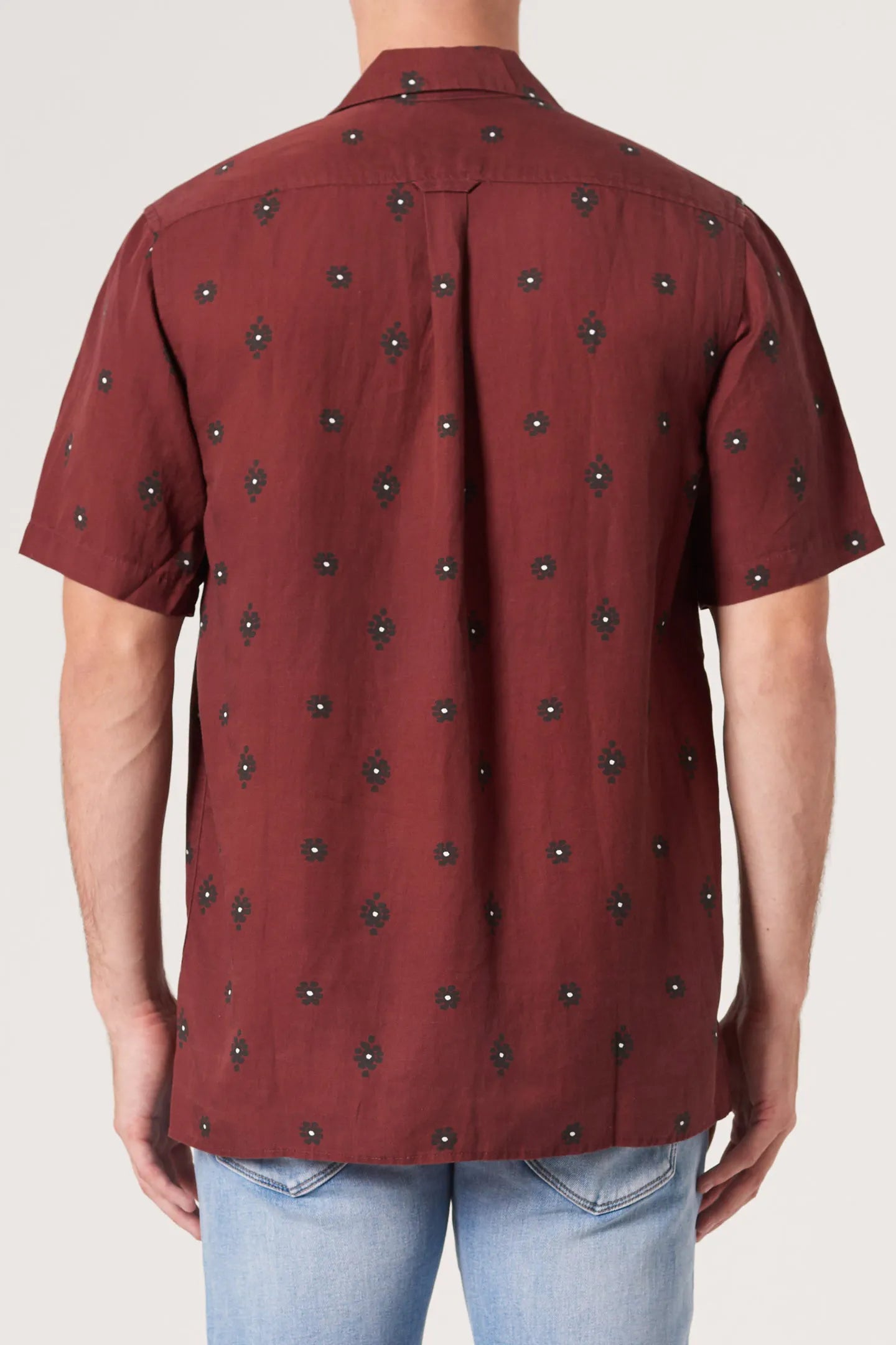 Neuw Curtis SS Knotted Shirt Oxblood