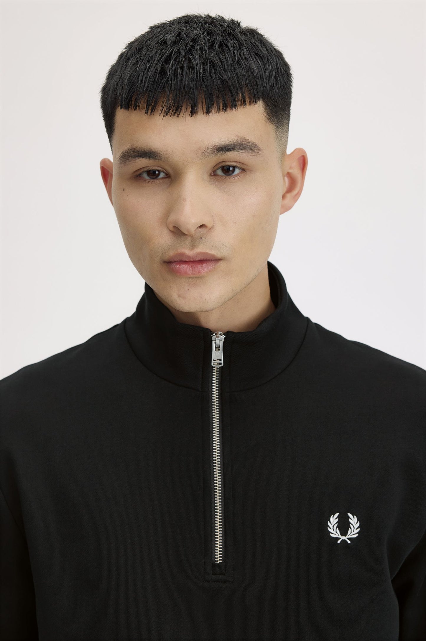 Fred Perry 1/2 Zip Sweat Black