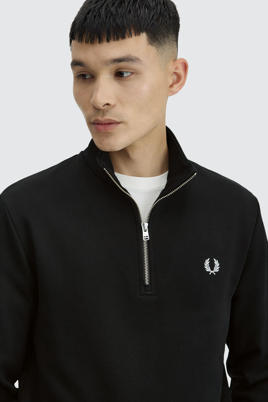 Fred Perry 1/2 Zip Sweat Black