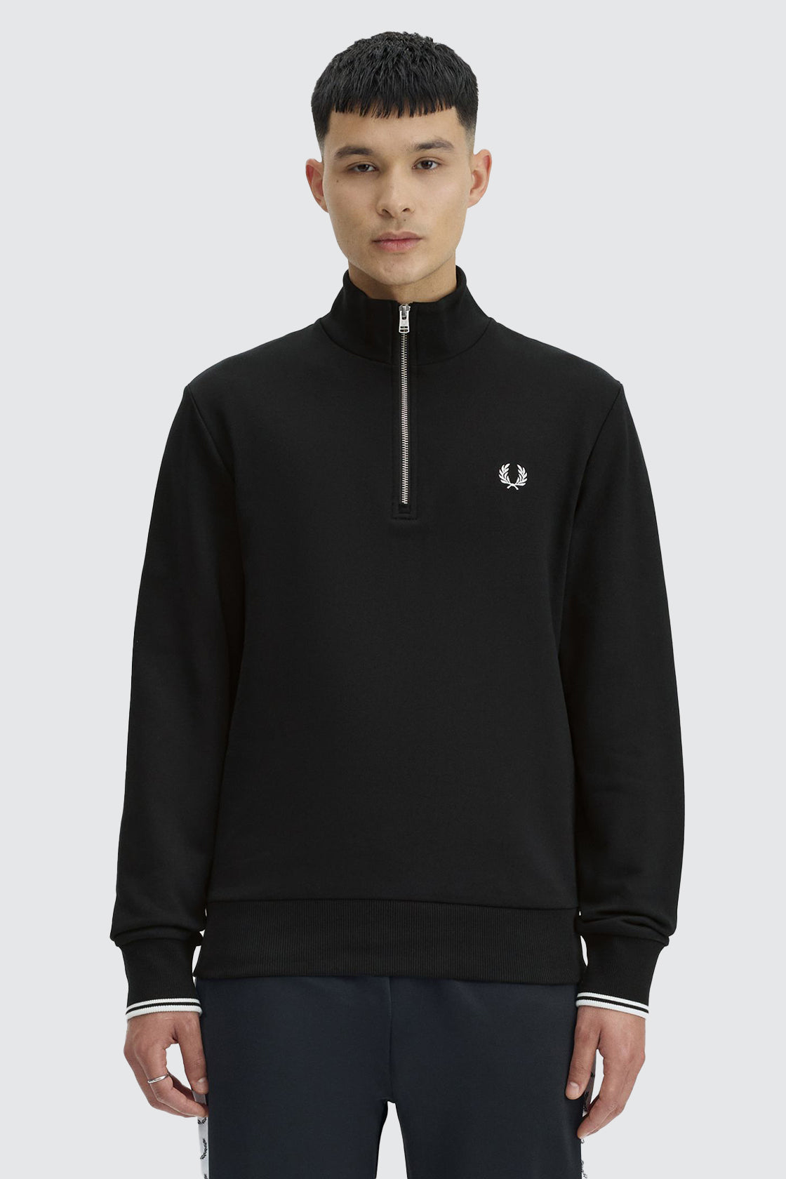 Fred Perry 1/2 Zip Sweat Black