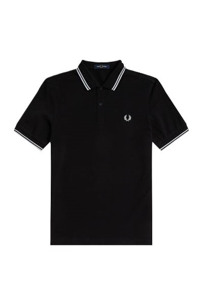 Fred Perry Twin Tipped Polo Shirt Black