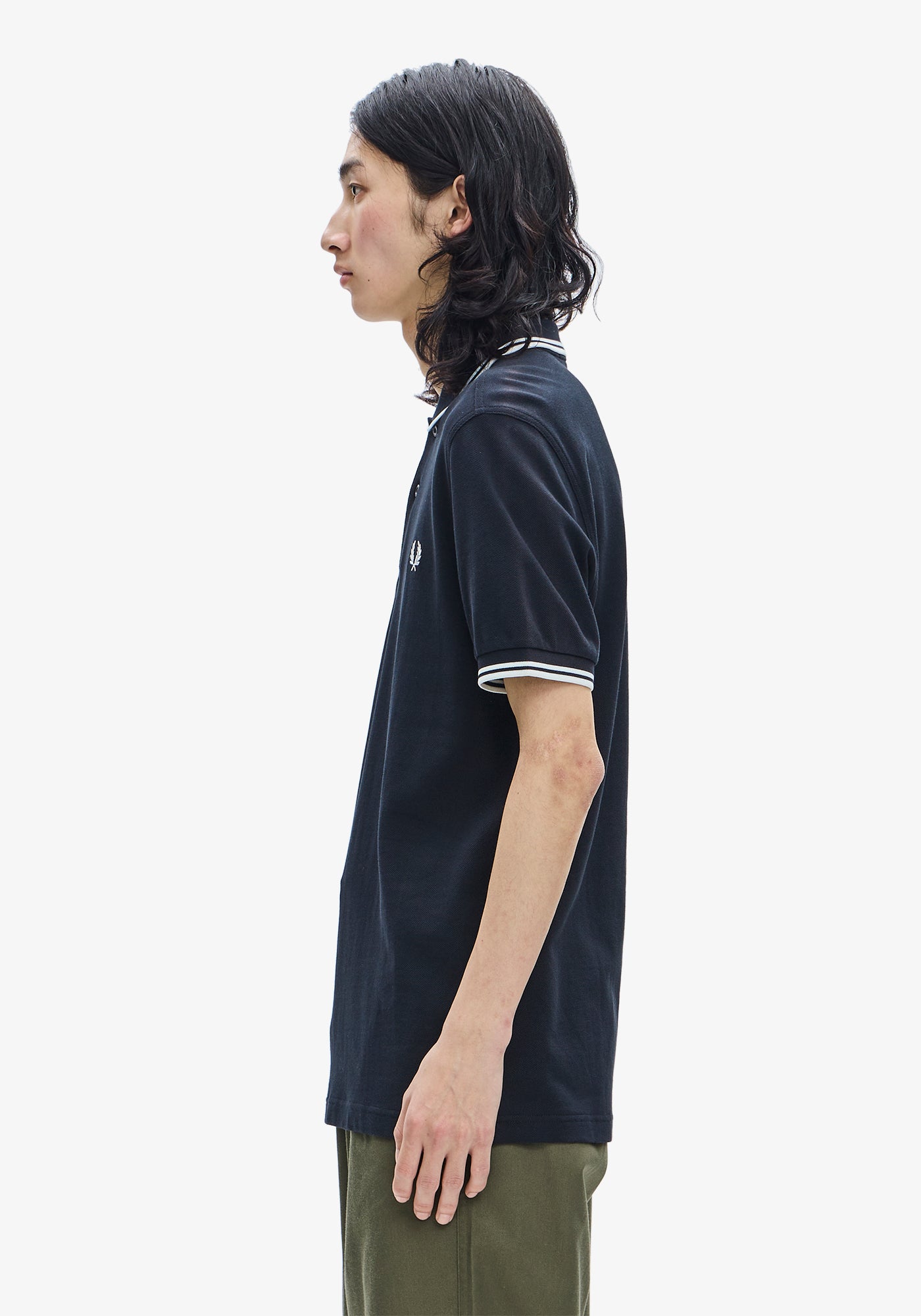 Fred Perry Twin Tipped Polo Shirt Black