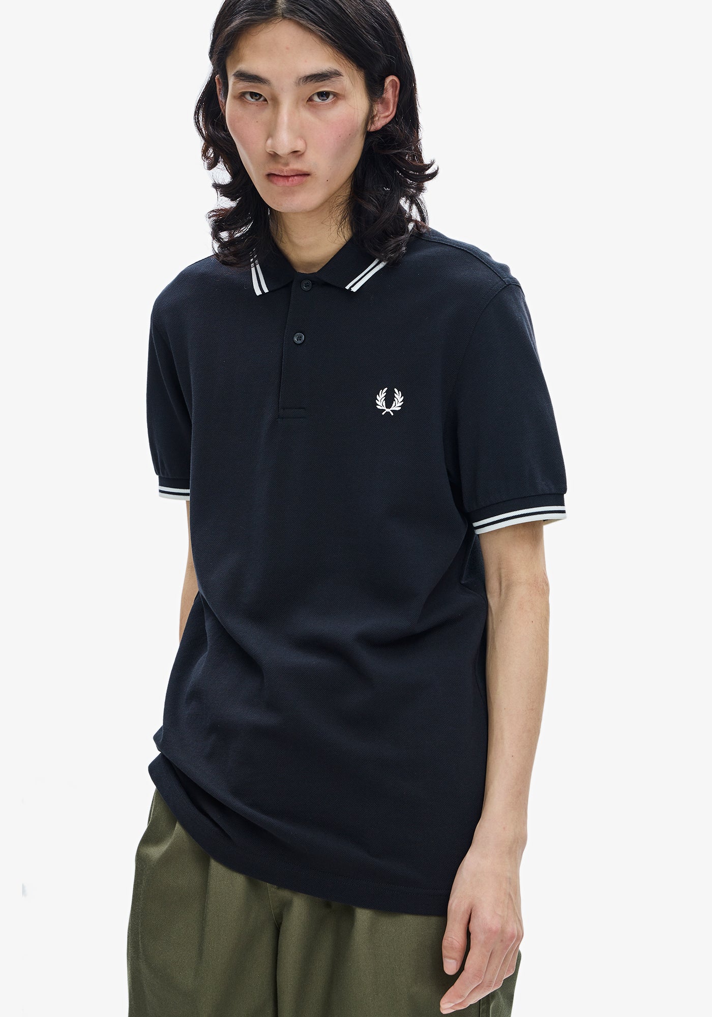 Fred Perry Twin Tipped Polo Shirt Black