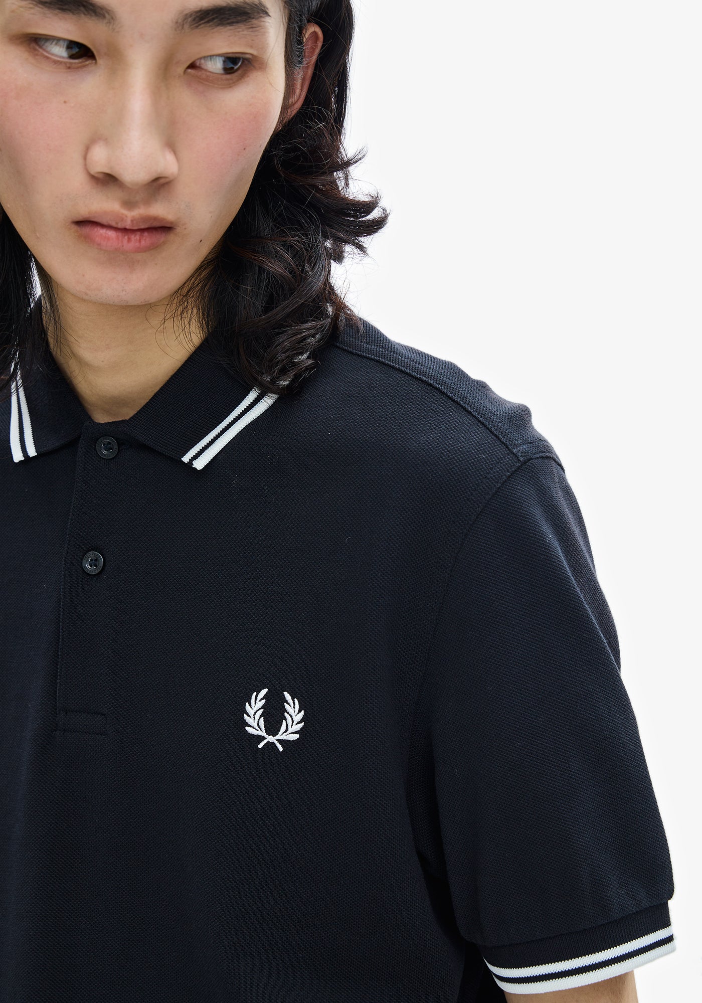 Fred Perry Twin Tipped Polo Shirt Black