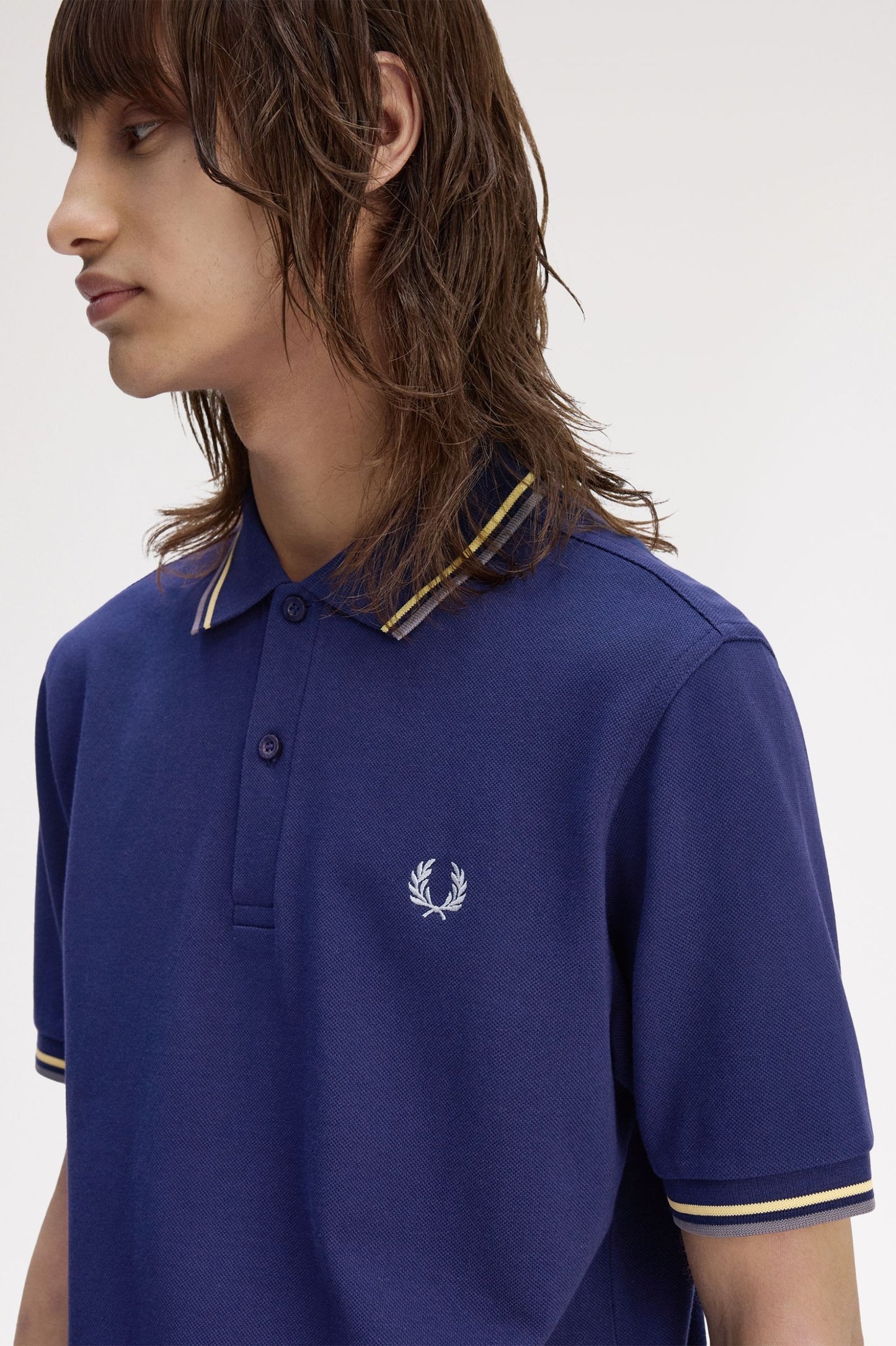 Fred Perry Twin Tipped Polo French Navy