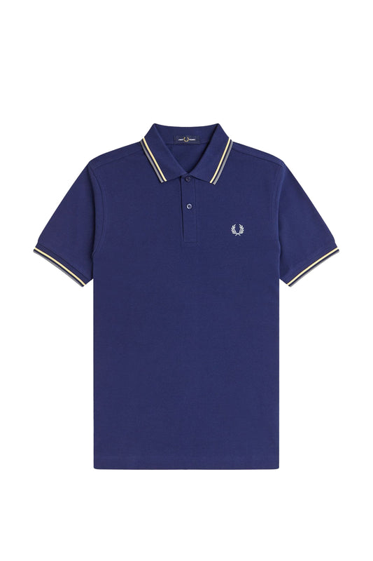 Fred Perry Twin Tipped Polo French Navy