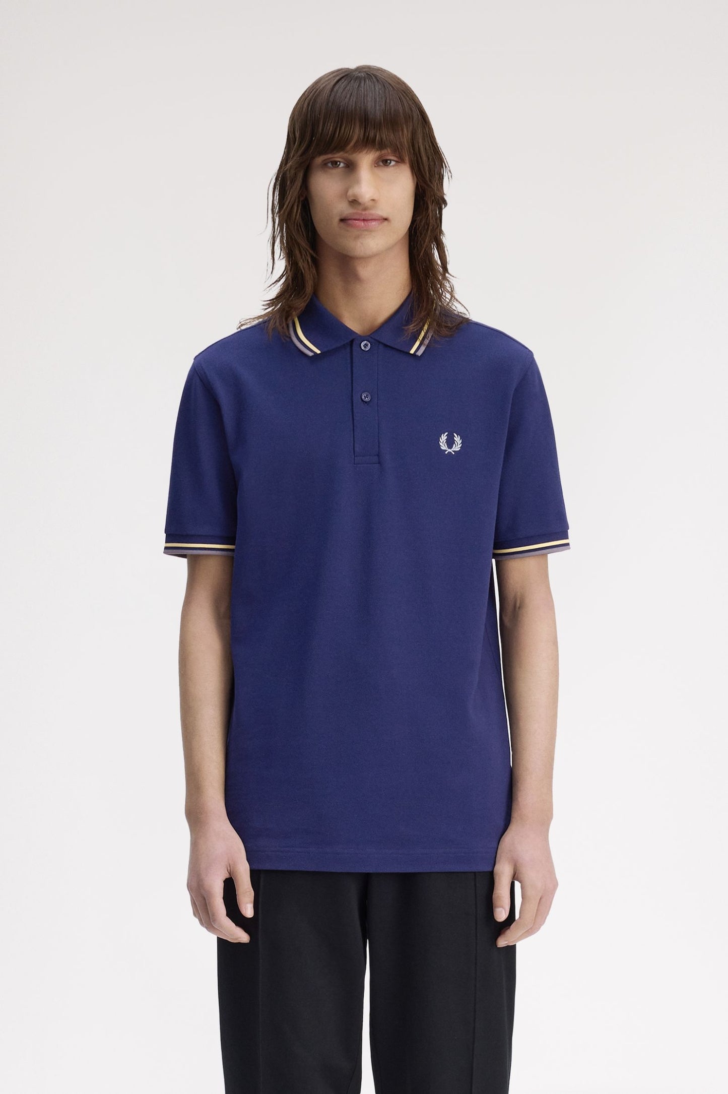 Fred Perry Twin Tipped Polo French Navy