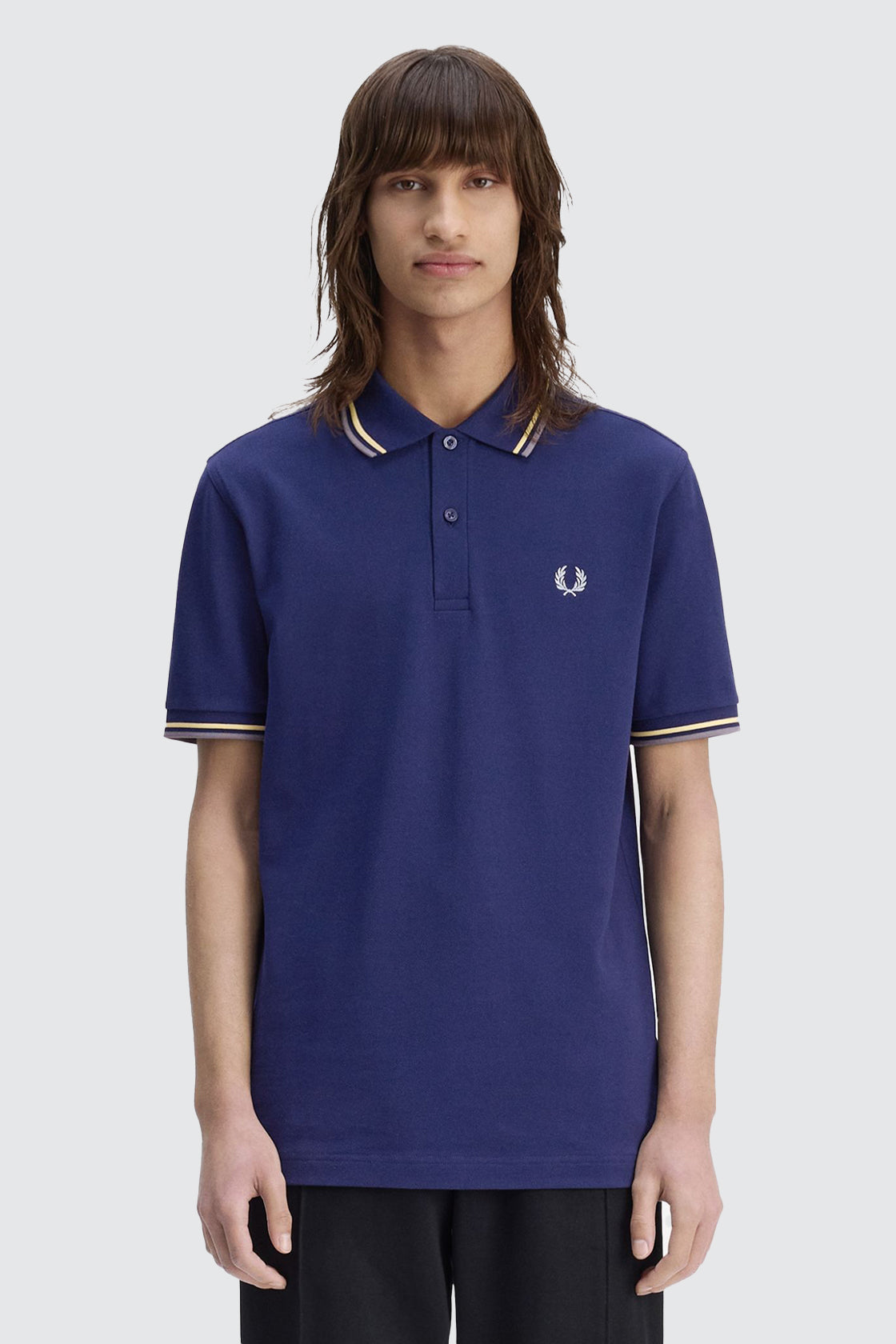 Fred Perry Twin Tipped Polo French Navy